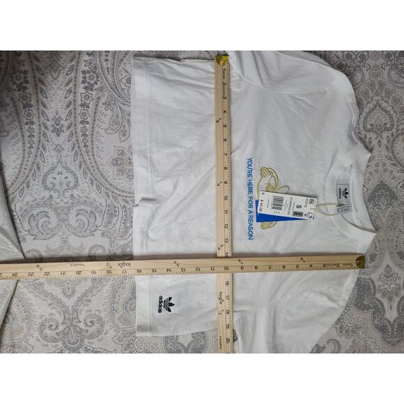 Adidas Originals long sleeve crop collab Sz sm Streetwear Acubi Grunge Cropped - Picture 6 of 6